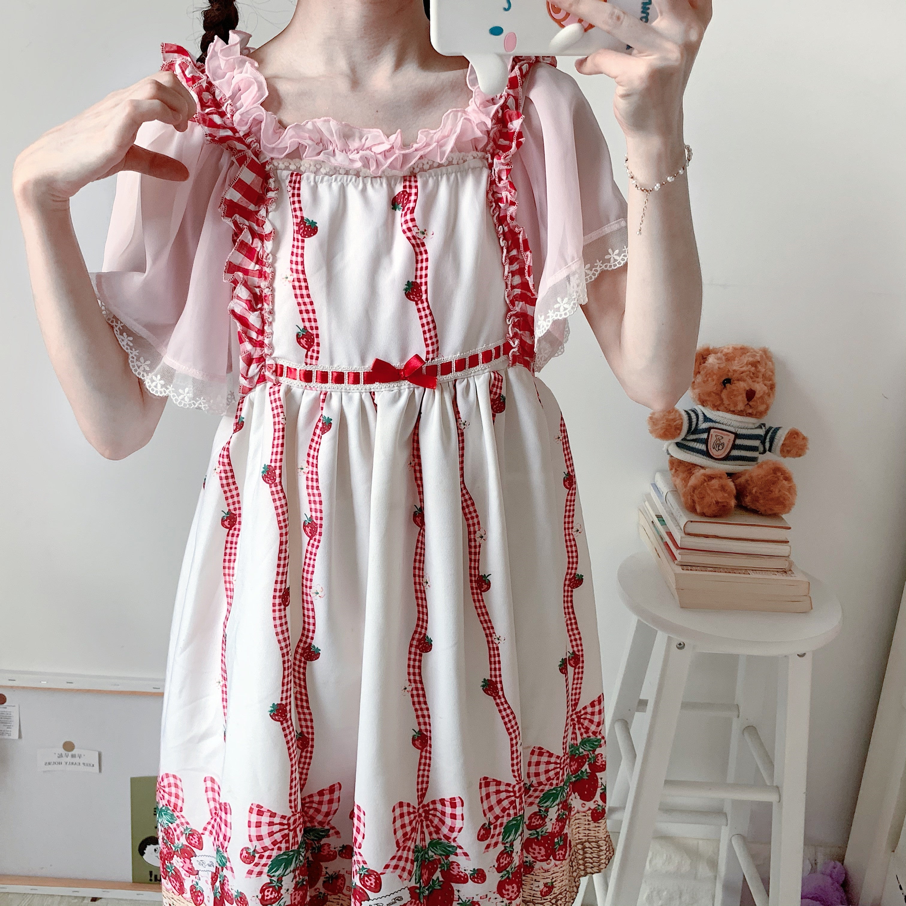 One word neck loose chiffon shirt top   HA1090