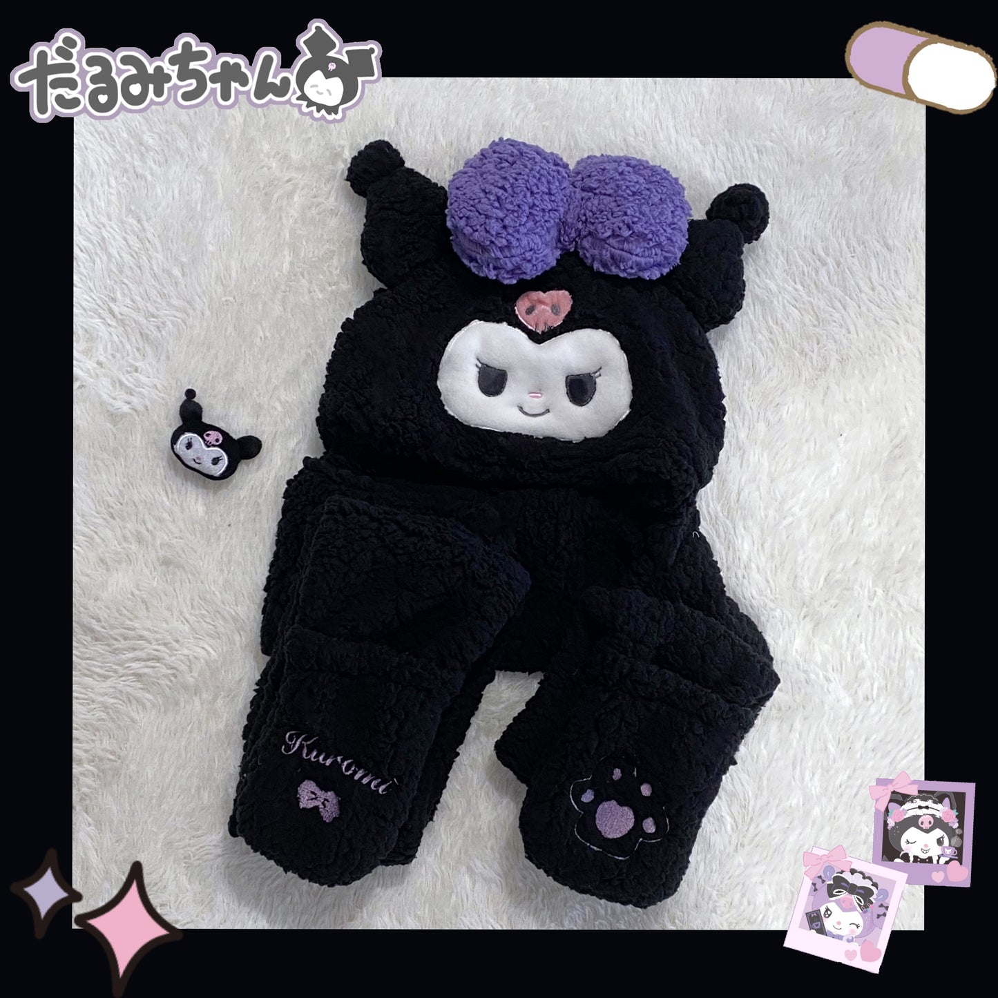 Cute cartoon warm fleece scarf  HA0607