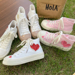 Love high-top canvas shoes HA0912