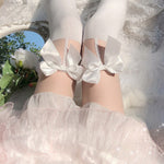 Cute knee socks white stockings   HA1430