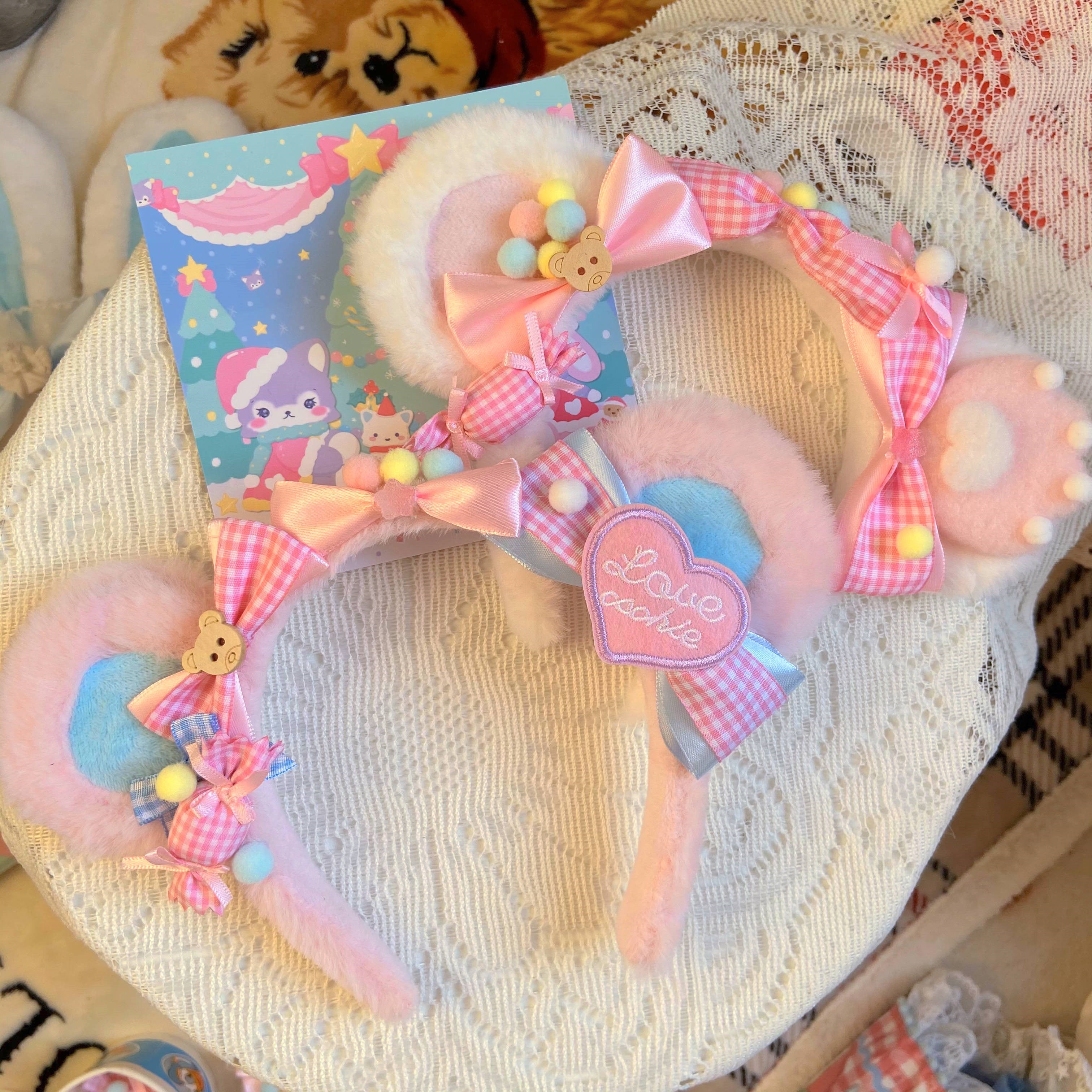 Lolita cute sweet plush headband    HA0770
