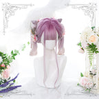 Purple rhyme big curly gradient long curly hair  HA0466