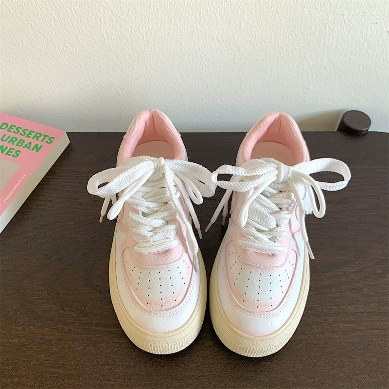 All match platform white shoes  HA1636