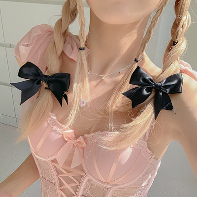 Cute Bow Knot Clip Headwear   HA1696