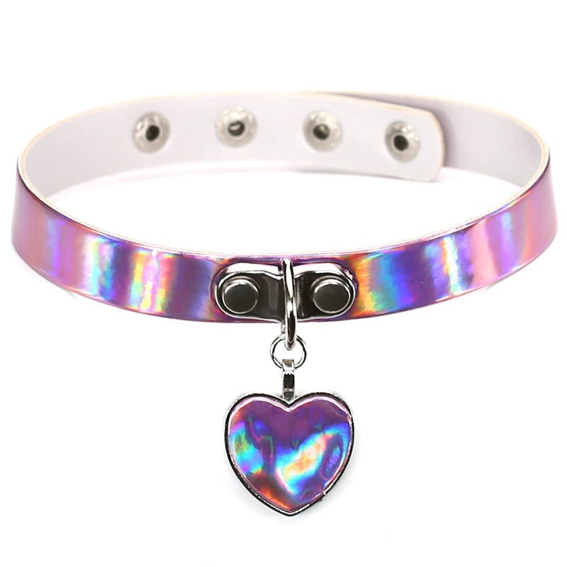 Heart pendant choker necklace   HA0381
