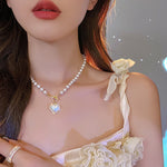 Love Pearl Necklace HA0989