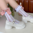 lace Bow socks   HA1587