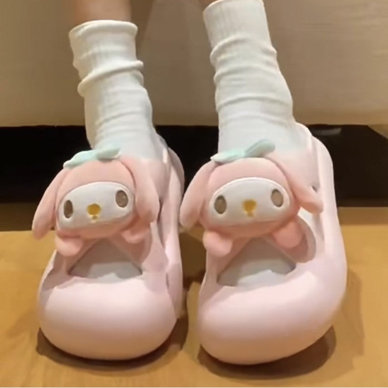 Cute Cartoon Doll Baotou Slippers   HA1641