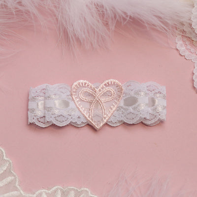 Pink and white love hand-made hairpin   HA0601