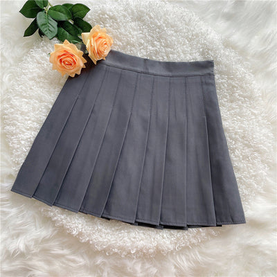 Slim all match pleated skirt HA1330