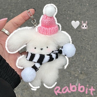 Bunny plush doll bag pendant  HA1789