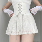 High waist chain link all match a-line skirt  HA0774