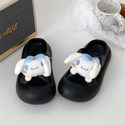 Cute Cartoon Doll Baotou Slippers   HA1641