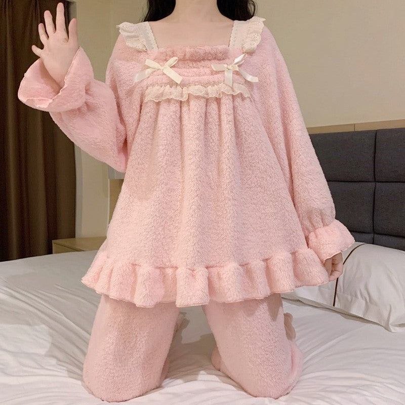 Coral fleece thick home clothes   HA1515