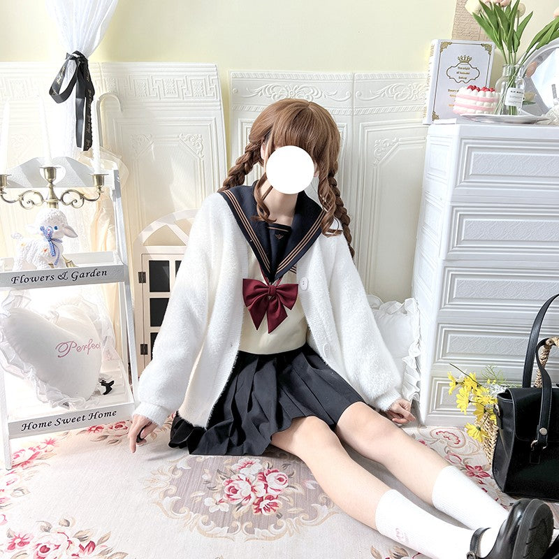Knitted cardigan sweater coat   HA1539