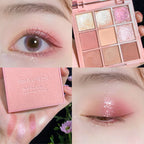 Peach smoke powder nine color eye shadow  HA0204