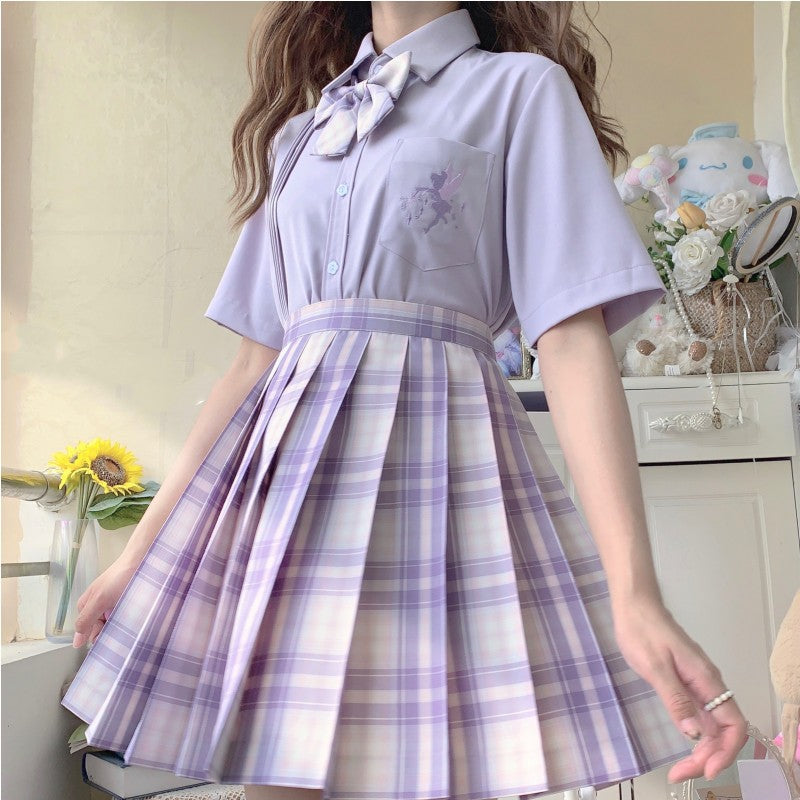Uniform plaid skirt HA1502