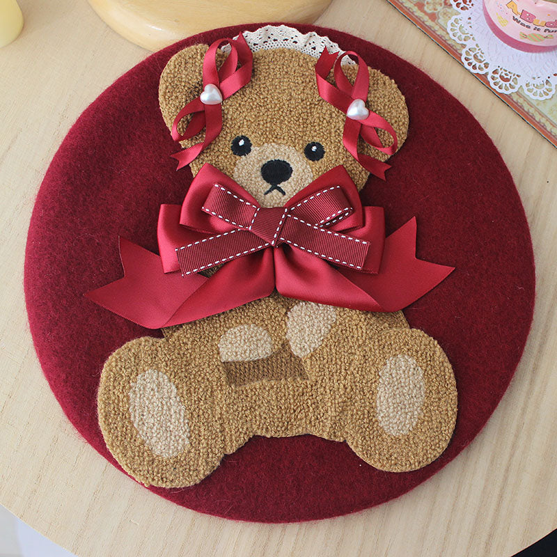 cute bear beret HA1056