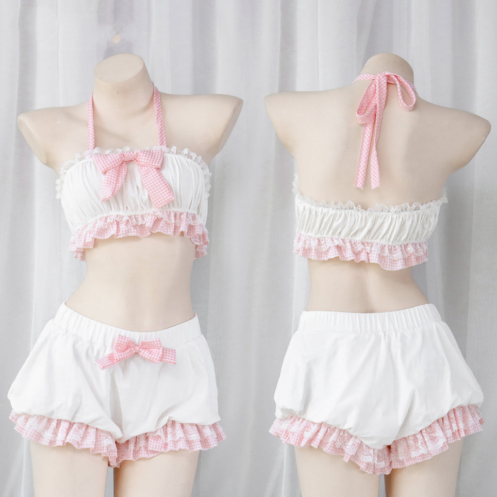 Bow bloomers tube top set    HA0703
