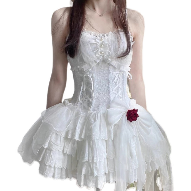 Lace up fairy princess dress HA0925