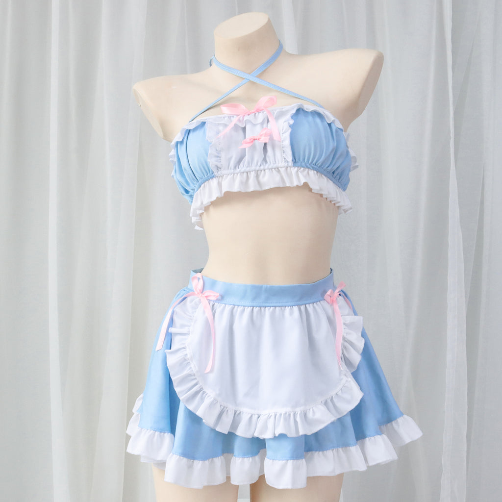 Blue Maid Split Pajamas Set  HA0679