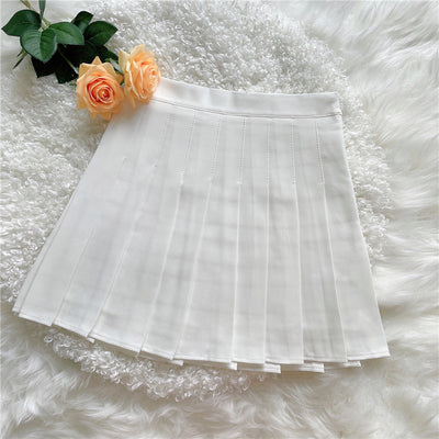 Slim all match pleated skirt HA1330