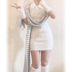 Mink Down Knit Dress  HA0420