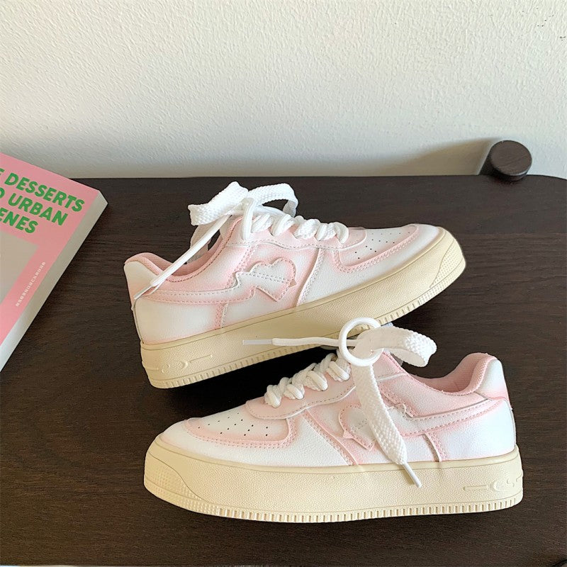 All match platform white shoes  HA1636