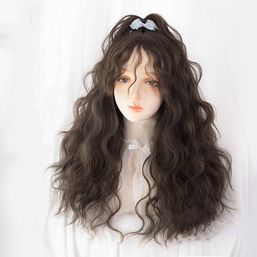 Long curly hair wig   HA1236