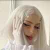 Silver White Cool Short Straight Wig  HA1646
