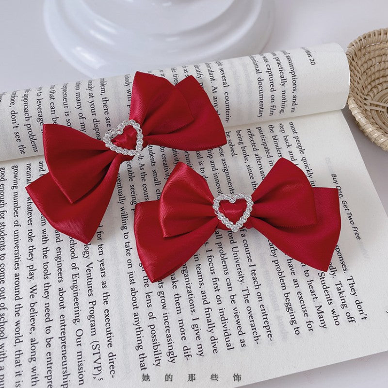 Heart little bow hairpin   HA1567