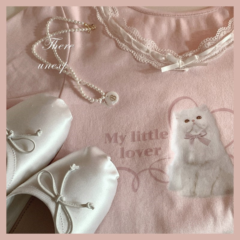 Puff Sleeve Sweet Girl T-Shirt  HA1657