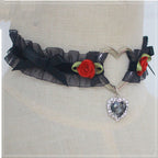Fairy Cute Pink Heart Necklace    HA0747