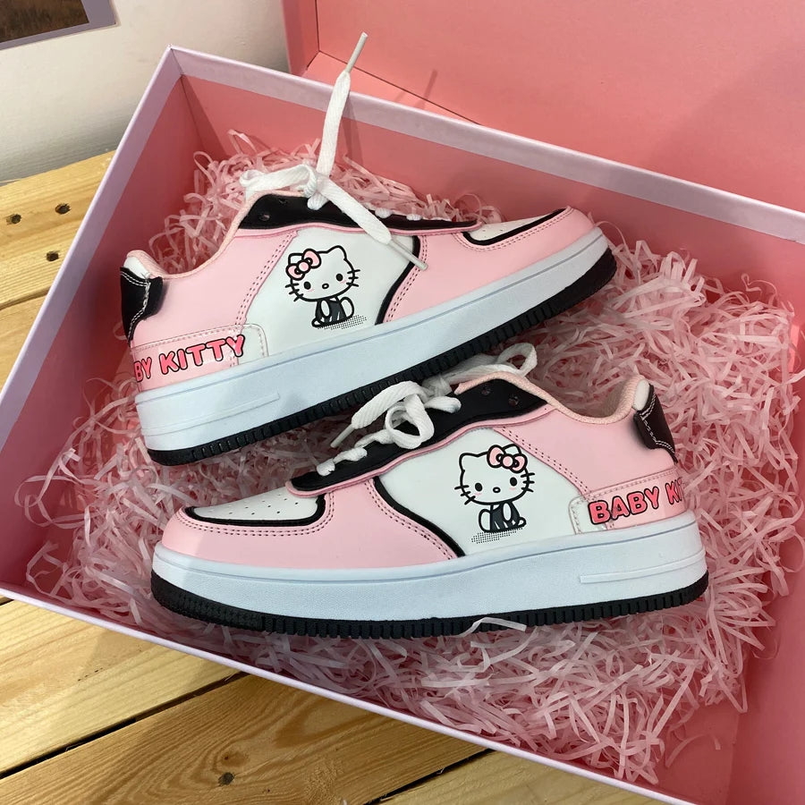 Cute pink sneakers HA0911