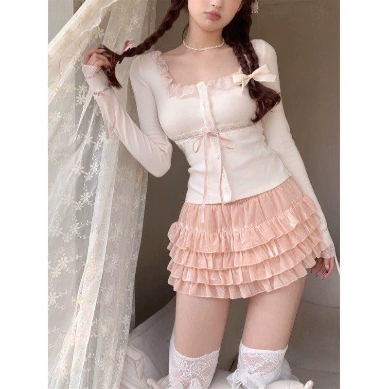 Fashion top skirt two piece set   HA1648