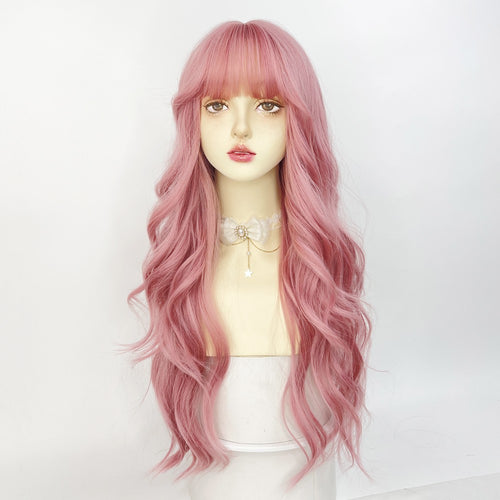 Cherry Blossom Pink Wave Wig   HA1253