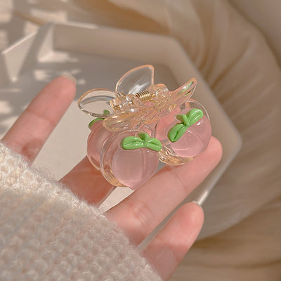 Fruit Pink Peach Hair Clip   HA1504