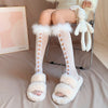 Cutout Bow Mid Calf Socks   HA1396