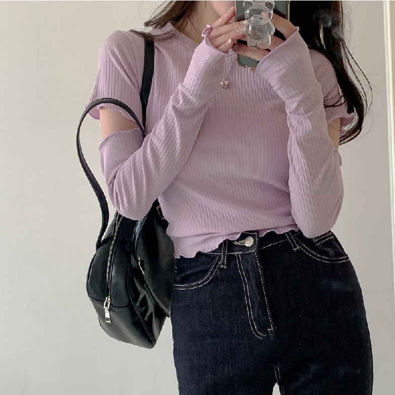 Sweet Cream Sleeve T-Shirt  HA1635