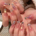 Gentle Rock Candy Crushed Gold Nail Patch  HA0134