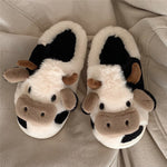 Cute cartoon cow cotton slippers   HA1345