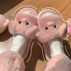 Soft cute piggy cotton slippers   HA1347