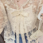 Sun protection small shawl blouse  HA1616