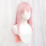Pink mixed color imitation gradient cos wig   HA1179