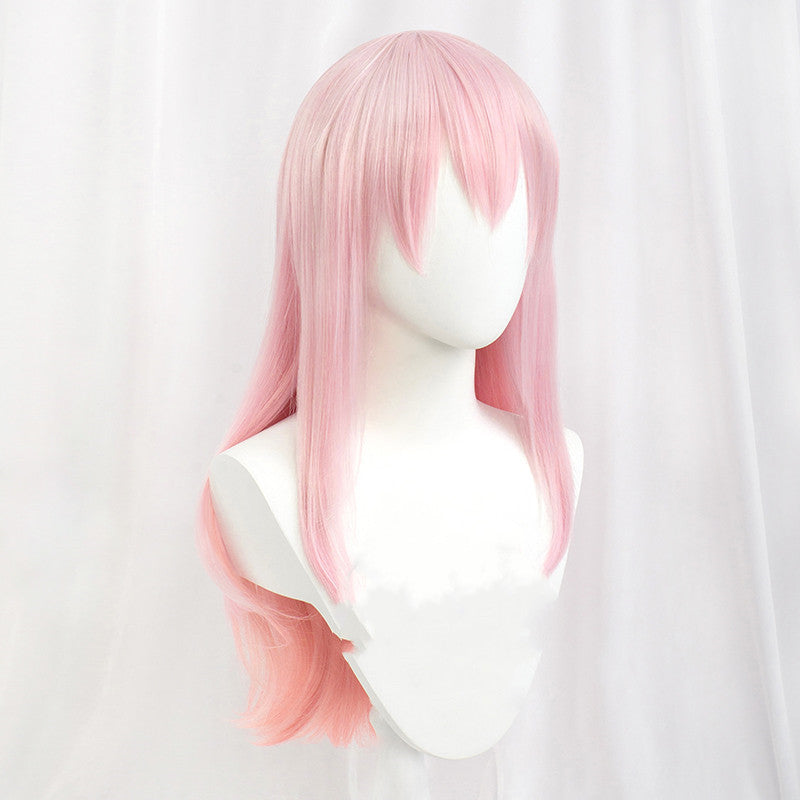 Pink mixed color imitation gradient cos wig   HA1179