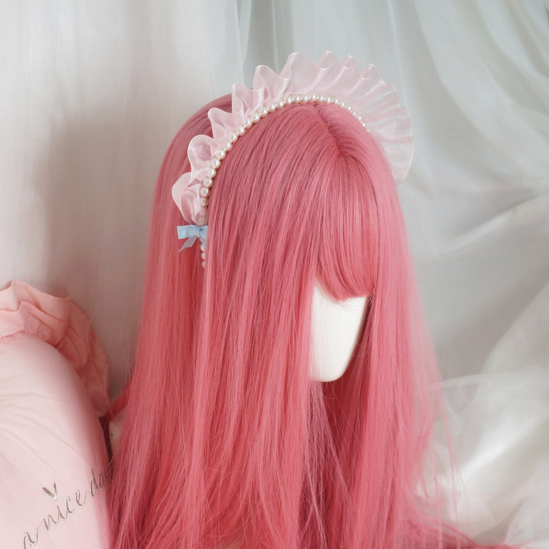 Lace Pearl Headband Headband    HA0483
