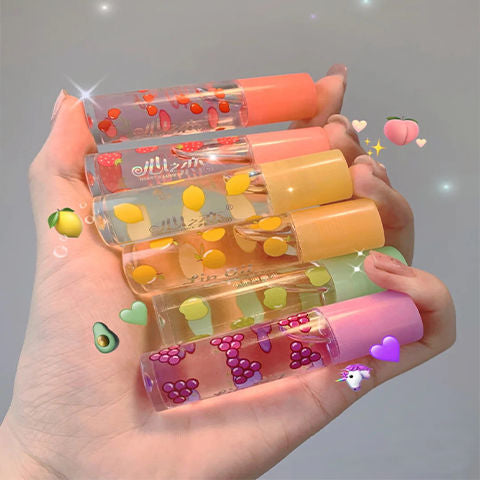 Strawberry Lip Gloss Transparent Lip Glaze Six Pack HA0104