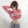 Pink kitty cat sweater sweater   HA0742