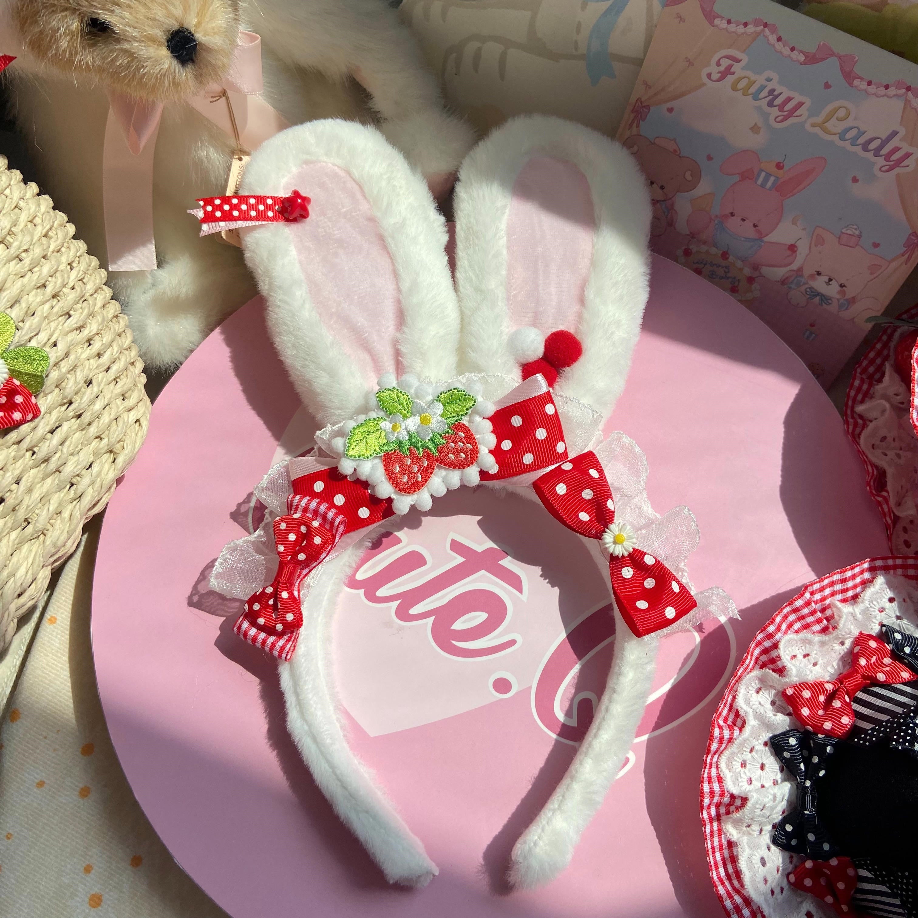 Lolita rabbit ears sweet hair band    HA0752
