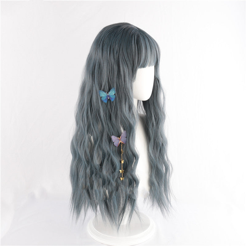 Haze Gray Blue Wig  HA0067